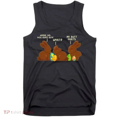 Funny Easter Chocolate Bunny Rabbits Tank Top