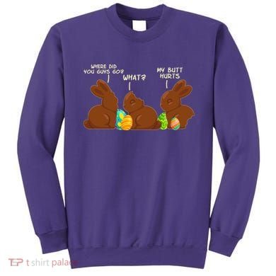 Funny Easter Chocolate Bunny Rabbits Sweatshirt