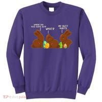 Funny Easter Chocolate Bunny Rabbits Sweatshirt thumb 0