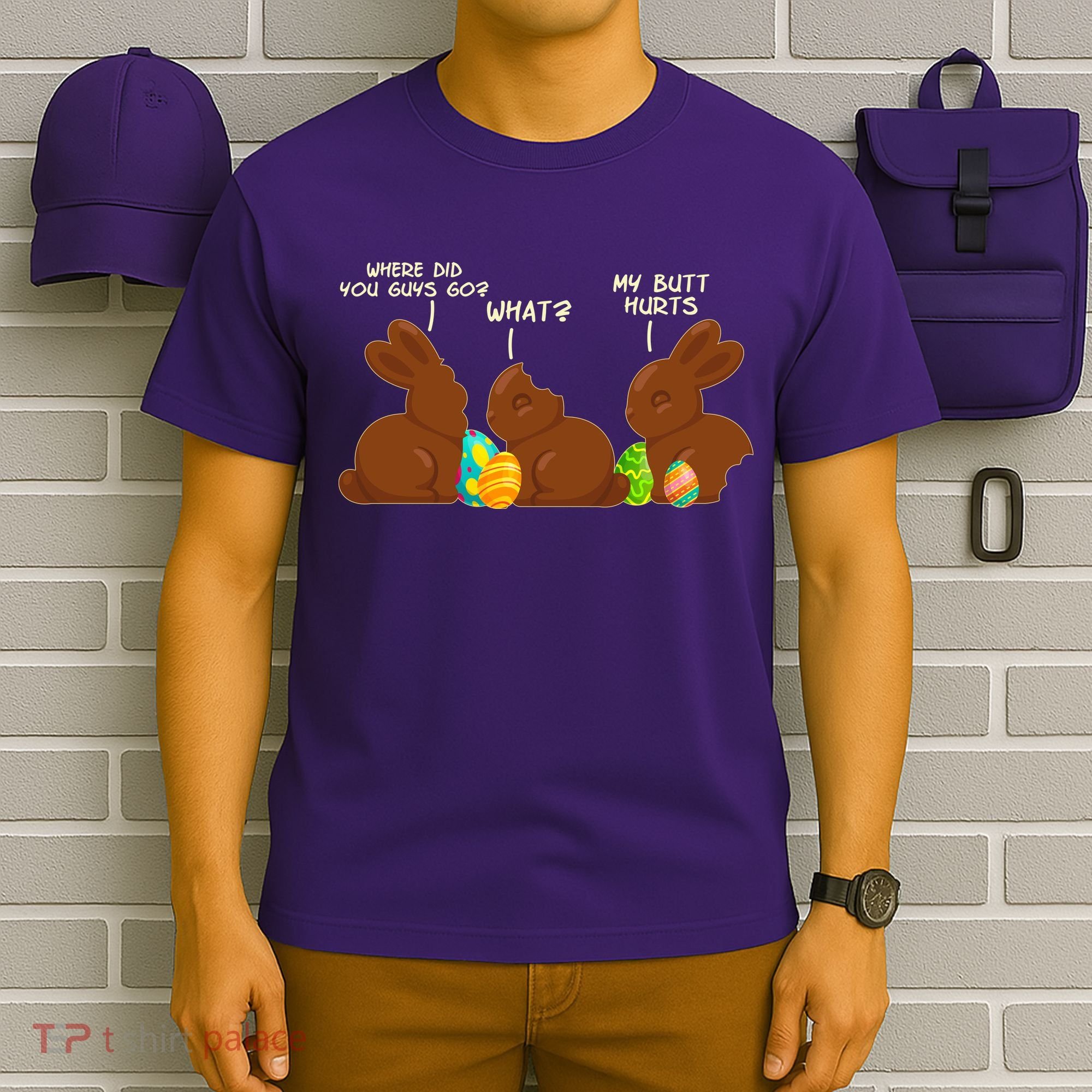Funny Easter Chocolate Bunny Rabbits T-Shirt