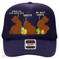 Funny Easter Chocolate Bunny Rabbits Hat thumb 0