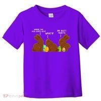 Funny Easter Chocolate Bunny Rabbits Toddler T-Shirt thumb 0