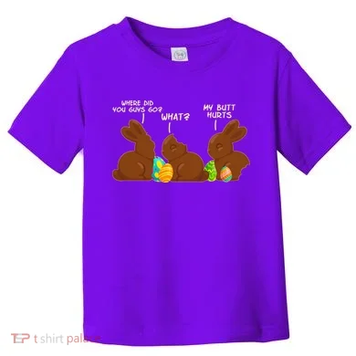 Funny Easter Chocolate Bunny Rabbits Toddler T-Shirt