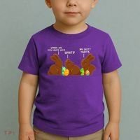 Funny Easter Chocolate Bunny Rabbits Toddler T-Shirt thumb 2