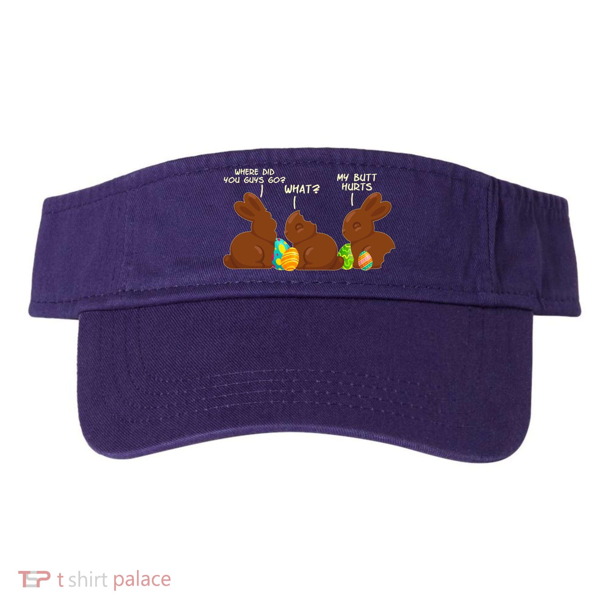 Funny Easter Chocolate Bunny Rabbits Visor