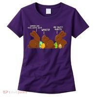 Funny Easter Chocolate Bunny Rabbits Women's T-Shirt thumb 0