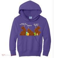 Funny Easter Chocolate Bunny Rabbits Kids Hoodie thumb 0