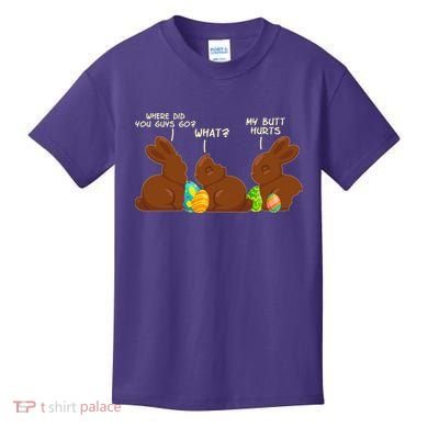 Funny Easter Chocolate Bunny Rabbits Kids T-Shirt