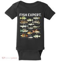 Fish Expert Cute Fish Child Fishing Baby Bodysuit thumb 0