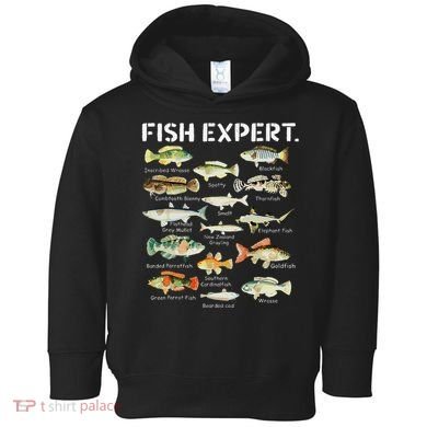 Fish Expert Cute Fish Child Fishing Toddler Hoodie