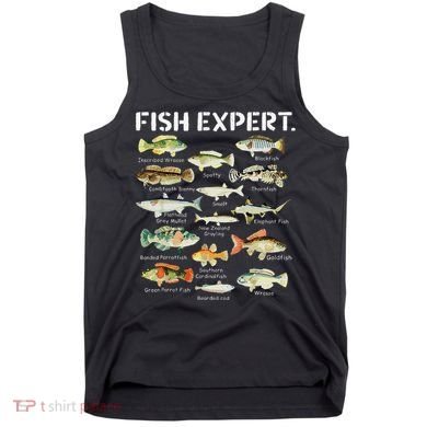 Fish Expert Cute Fish Child Fishing Tank Top