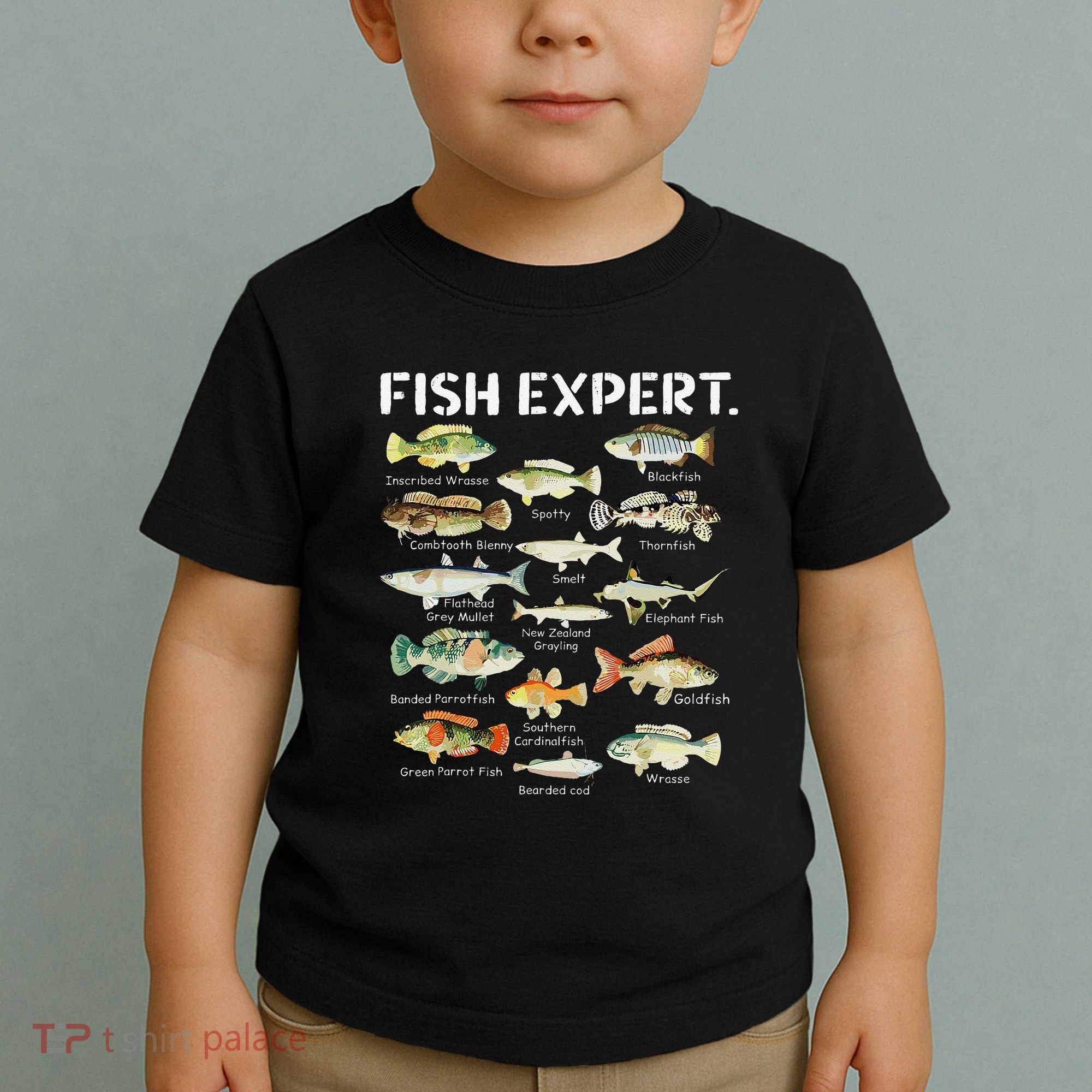 Fish Expert Cute Fish Child Fishing Toddler T-Shirt