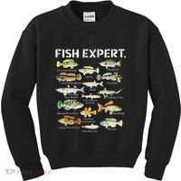 Fish Expert Cute Fish Child Fishing Kids Sweatshirt thumb 0