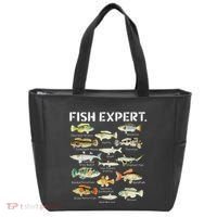 Fish Expert Cute Fish Child Fishing Tote Bag thumb 0