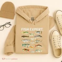 Fish Expert Cute Fish Child Fishing Hoodie thumb 4