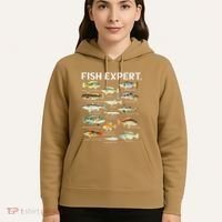 Fish Expert Cute Fish Child Fishing Hoodie thumb 5