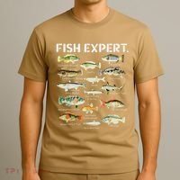 Fish Expert Cute Fish Child Fishing T-Shirt thumb 3
