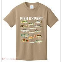 Fish Expert Cute Fish Child Fishing Kids T-Shirt thumb 0