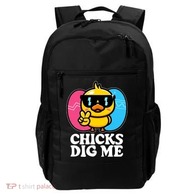 Funny Easter Chicks Dig Me Backpack
