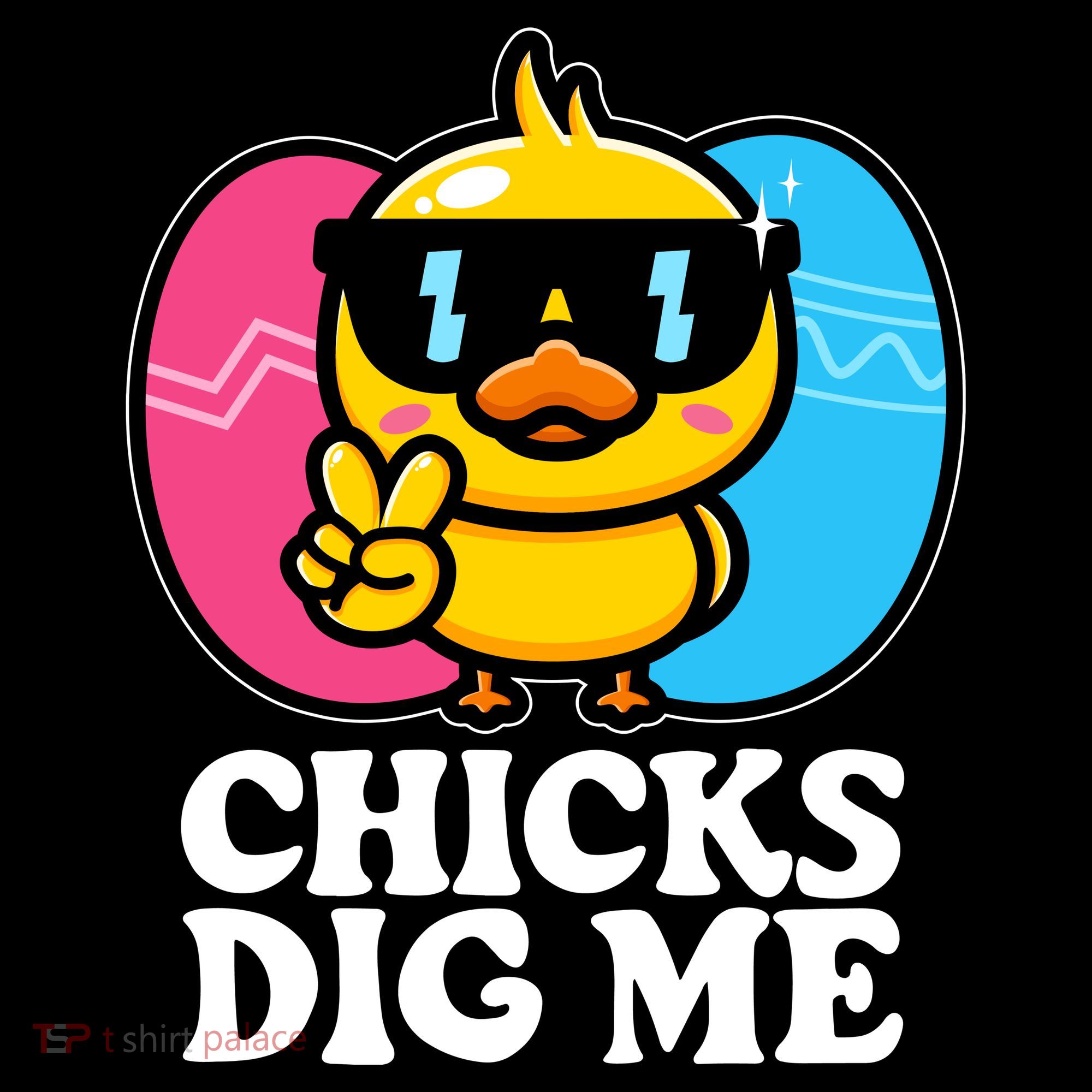 Funny Easter Chicks Dig Me Backpack
