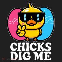 Funny Easter Chicks Dig Me Tumbler thumb 3