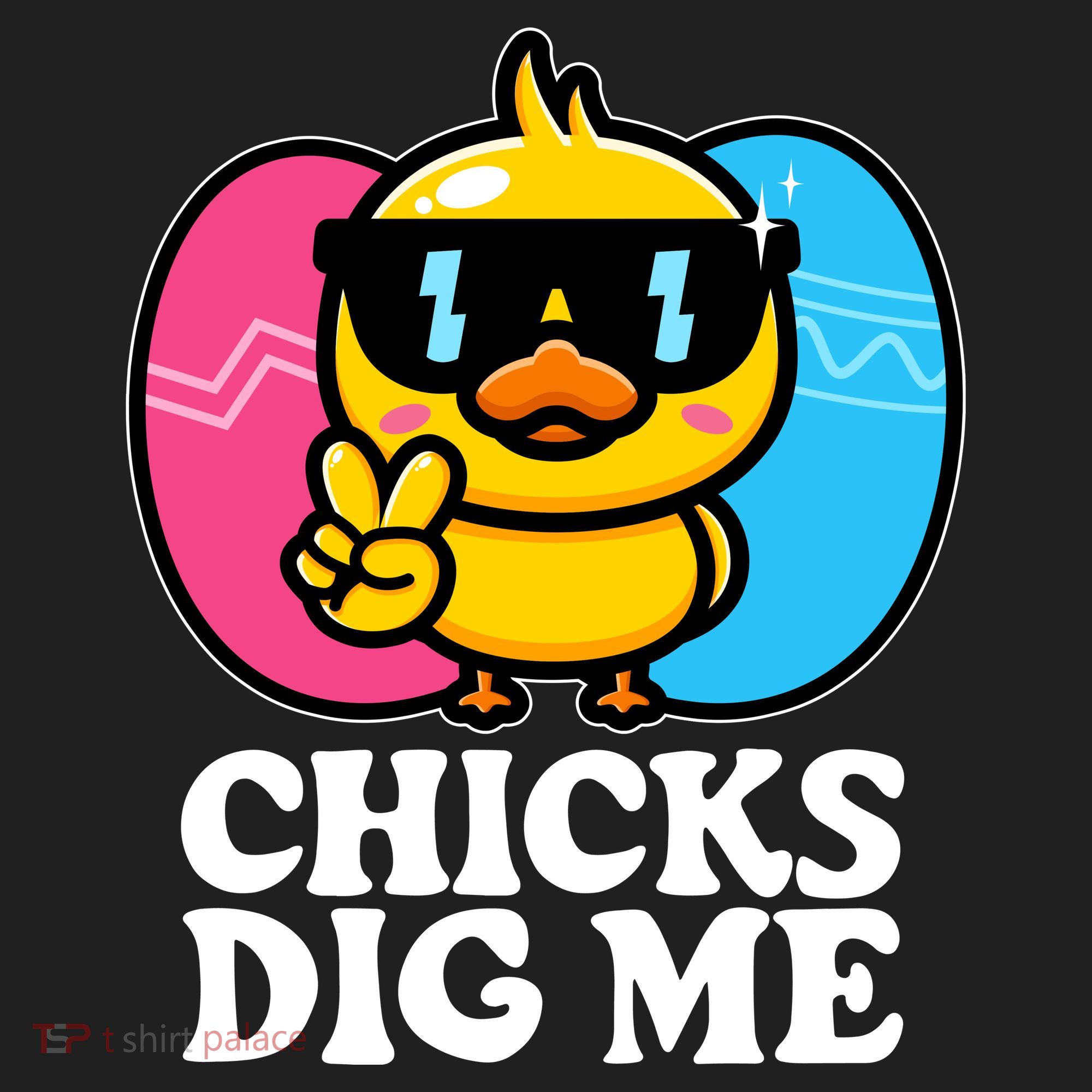 Funny Easter Chicks Dig Me Tumbler