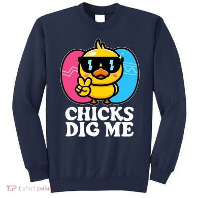 Funny Easter Chicks Dig Me Sweatshirt