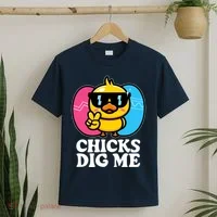 Funny Easter Chicks Dig Me T-Shirt thumb 2
