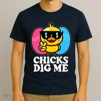 Funny Easter Chicks Dig Me T-Shirt thumb 3