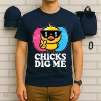 Funny Easter Chicks Dig Me T-Shirt thumb 6