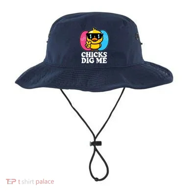Funny Easter Chicks Dig Me Bucket Hat