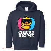Funny Easter Chicks Dig Me Toddler Hoodie thumb 0