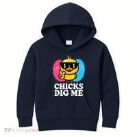 Funny Easter Chicks Dig Me Kids Hoodie thumb 0