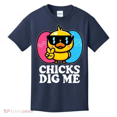 Funny Easter Chicks Dig Me Kids T-Shirt