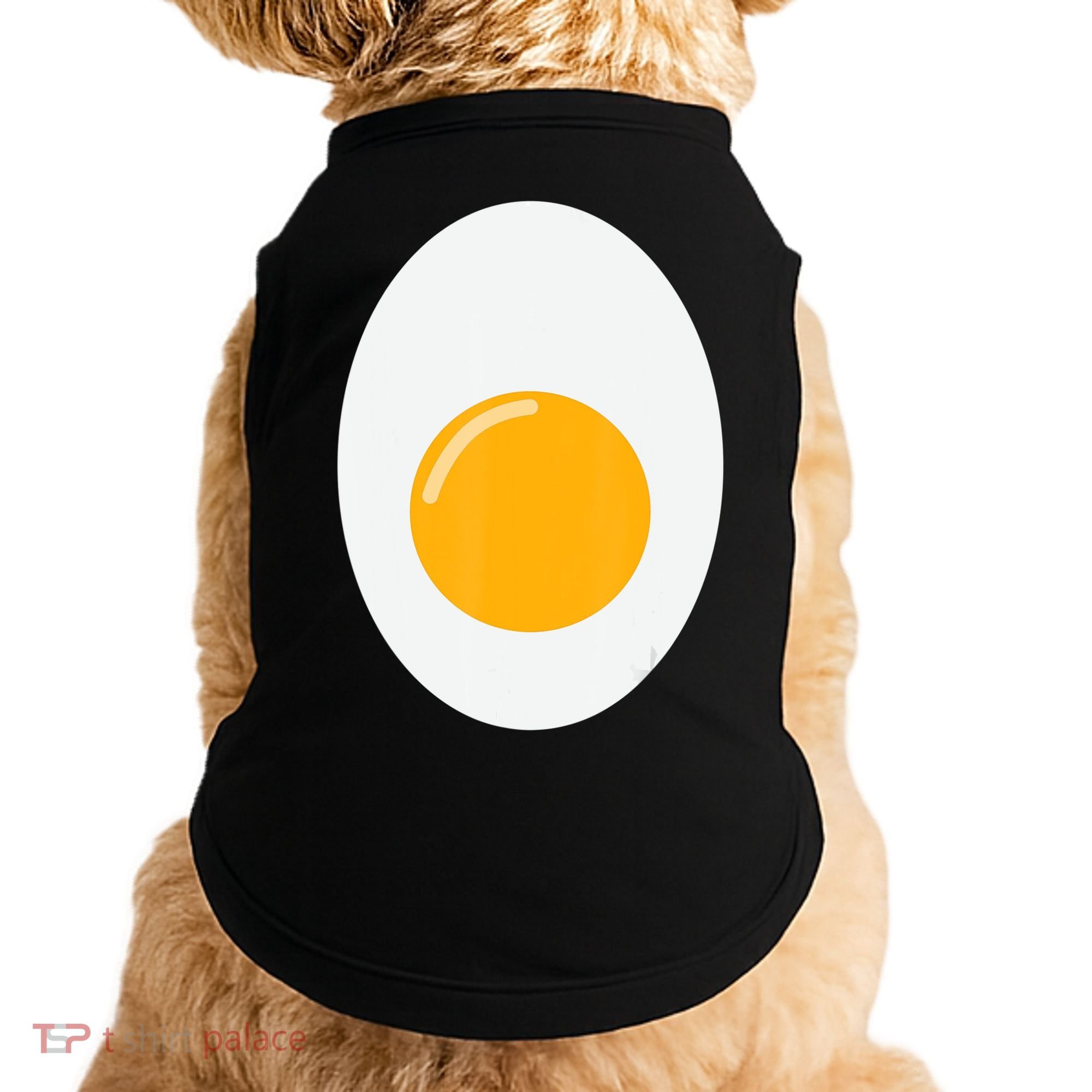 Fried Egg Cute Lazy Halloween Costume Doggie Tank