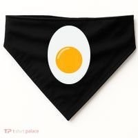 Fried Egg Cute Lazy Halloween Costume USA-Made Doggie Bandana thumb 0