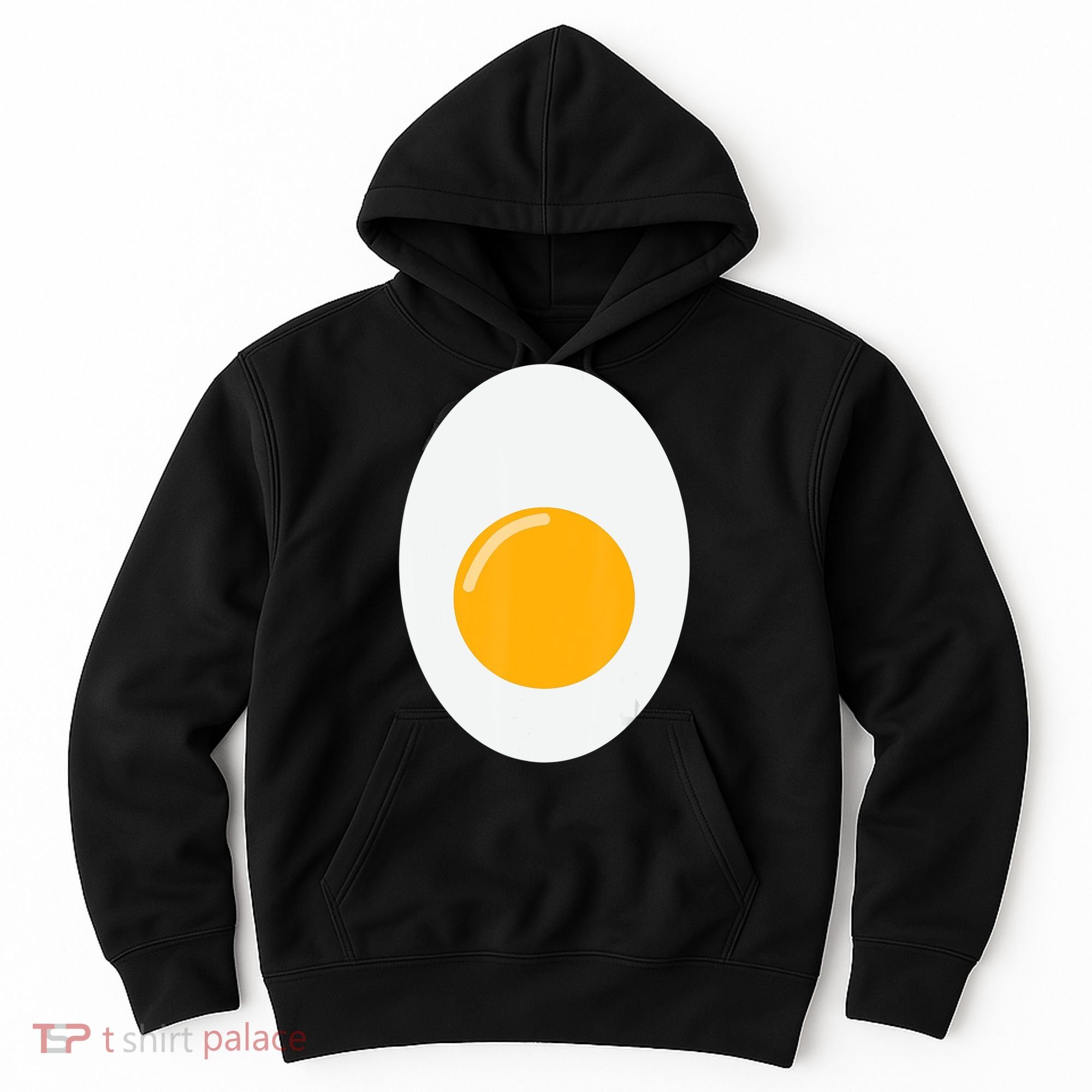 Fried Egg Cute Lazy Halloween Costume Hoodie