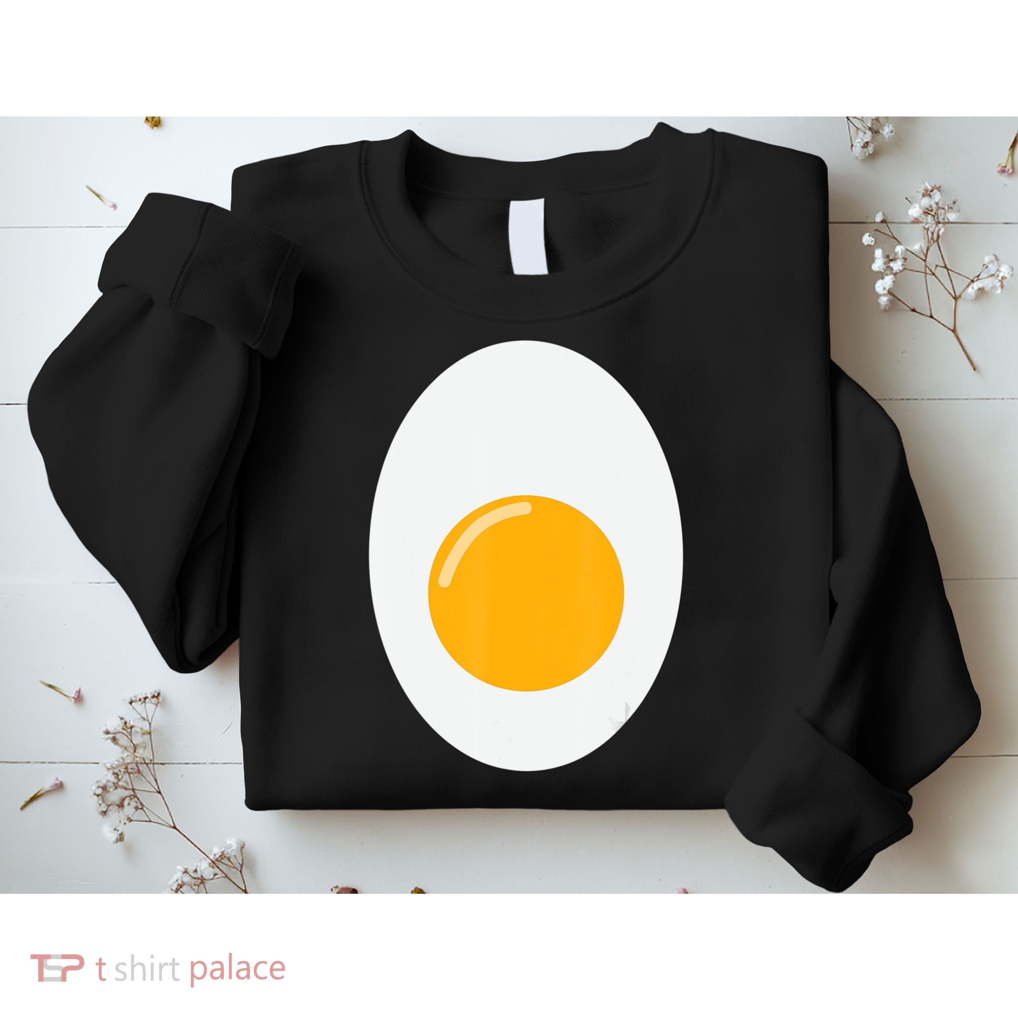 Fried Egg Cute Lazy Halloween Costume Sweatshirt