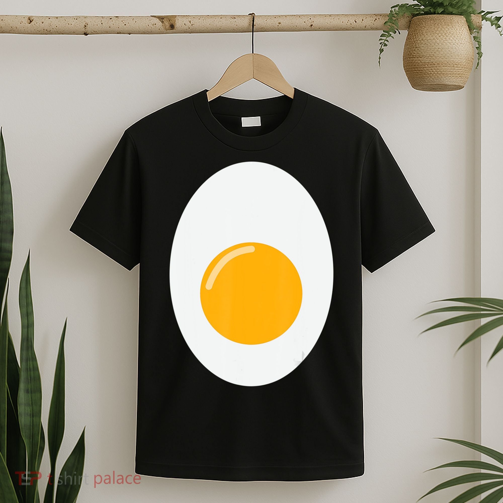 Fried Egg Cute Lazy Halloween Costume T-Shirt