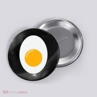 Fried Egg Cute Lazy Halloween Costume Button thumb 0