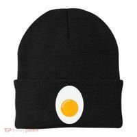 Fried Egg Cute Lazy Halloween Costume Beanie thumb 0