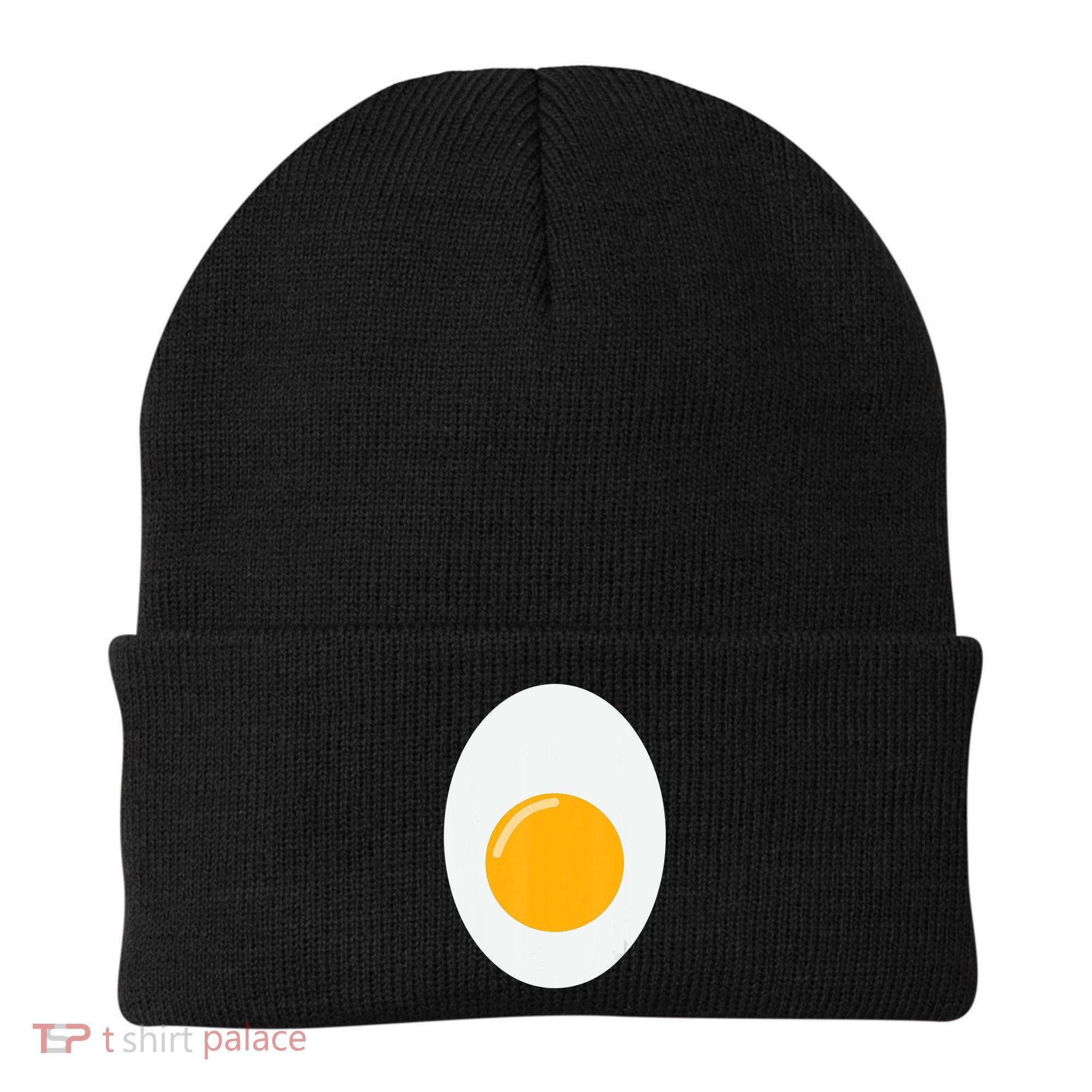 Fried Egg Cute Lazy Halloween Costume Beanie
