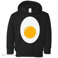 Fried Egg Cute Lazy Halloween Costume Toddler Hoodie thumb 0