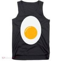Fried Egg Cute Lazy Halloween Costume Tank Top thumb 0
