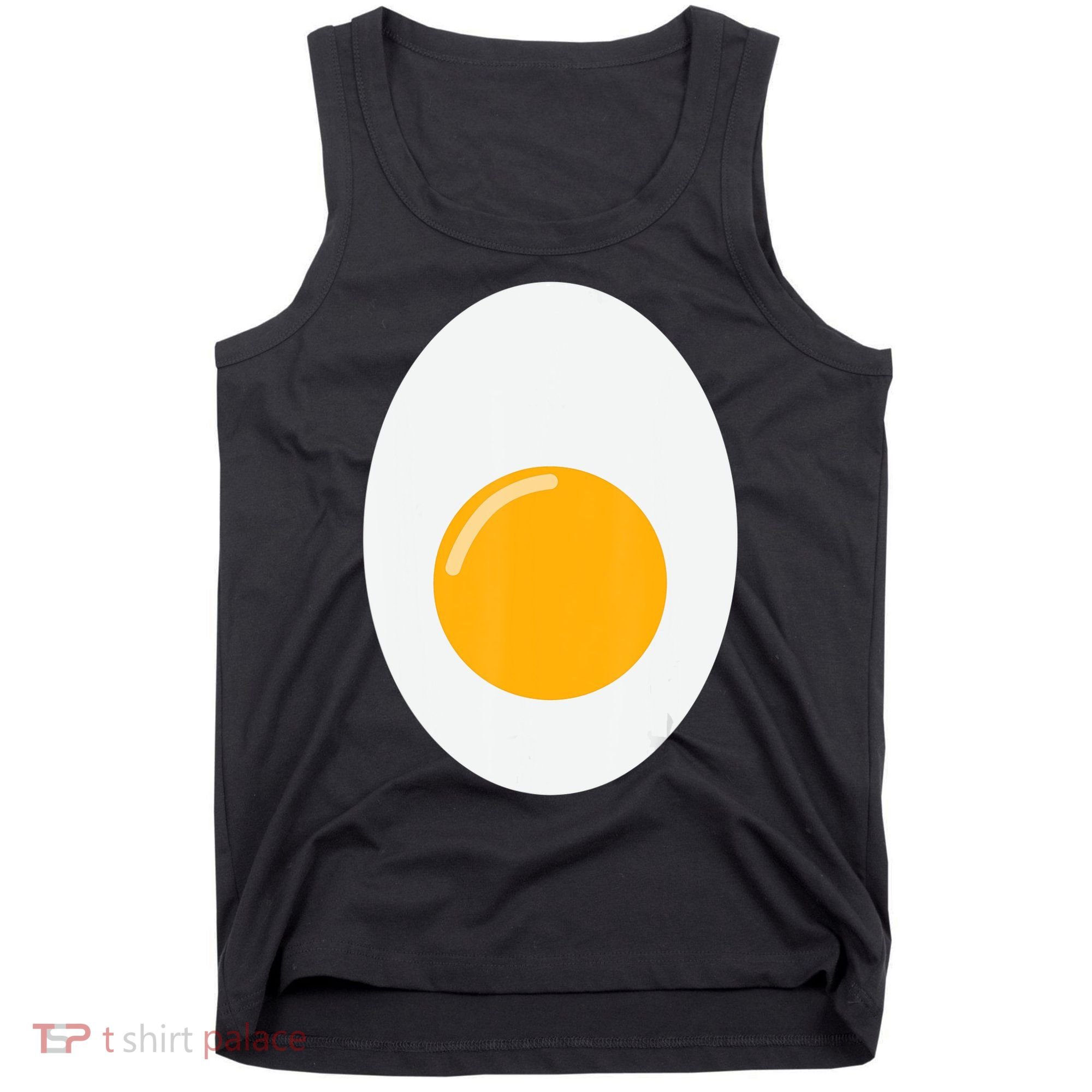 Fried Egg Cute Lazy Halloween Costume Tank Top