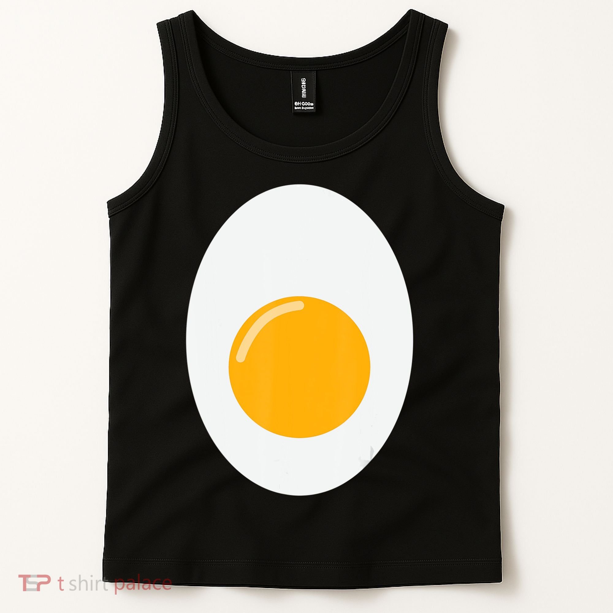 Fried Egg Cute Lazy Halloween Costume Tank Top