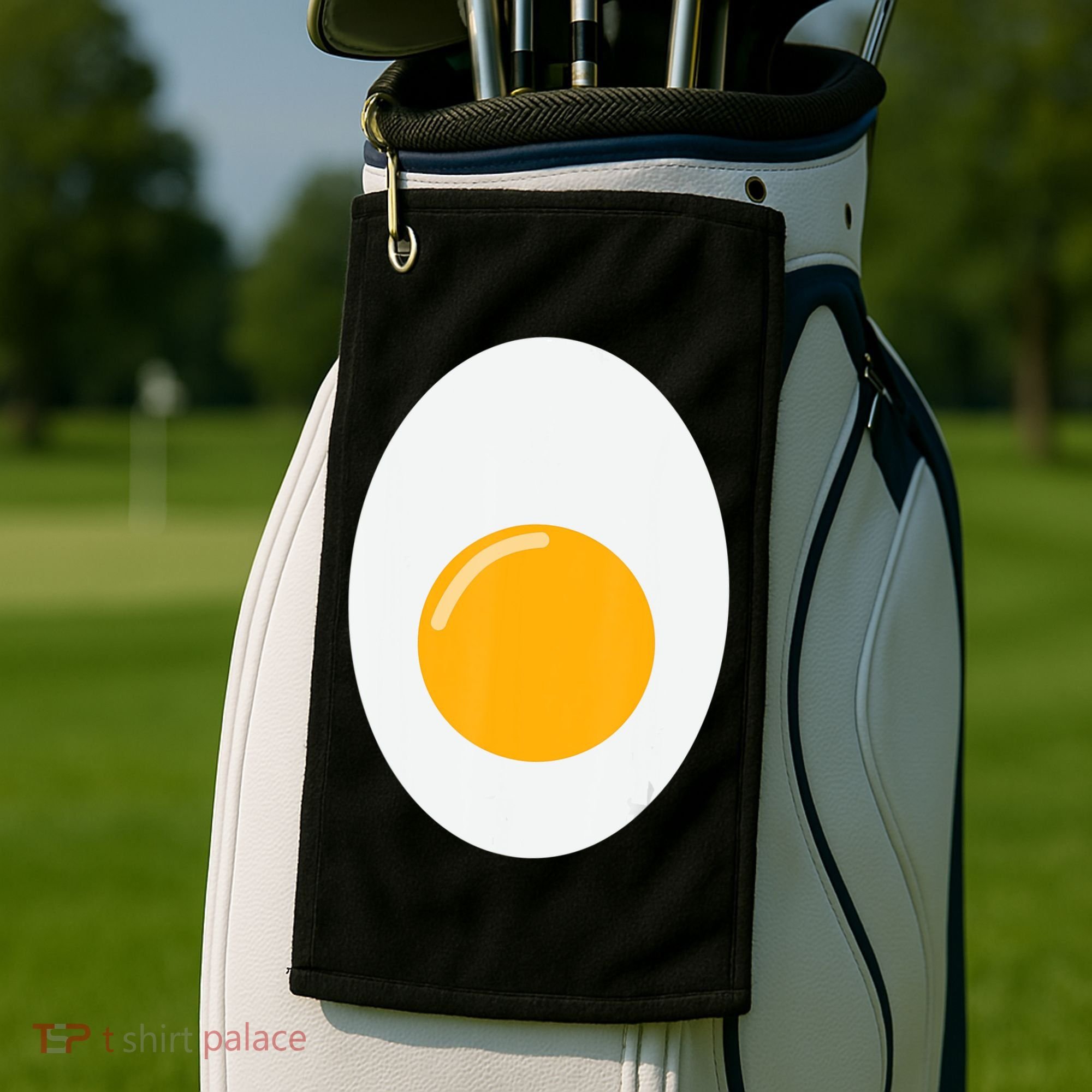 Fried Egg Cute Lazy Halloween Costume Golf Towel