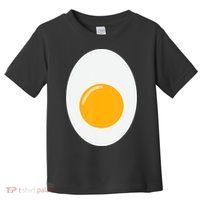 Fried Egg Cute Lazy Halloween Costume Toddler T-Shirt thumb 0