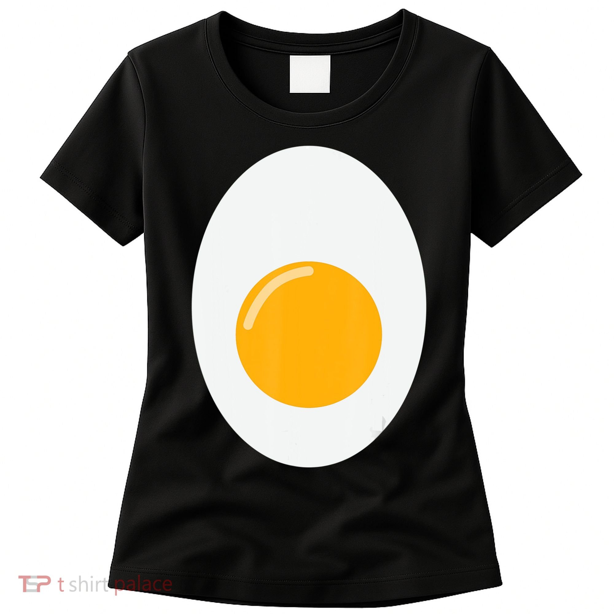 Fried Egg Cute Lazy Halloween Costume Women's T-Shirt