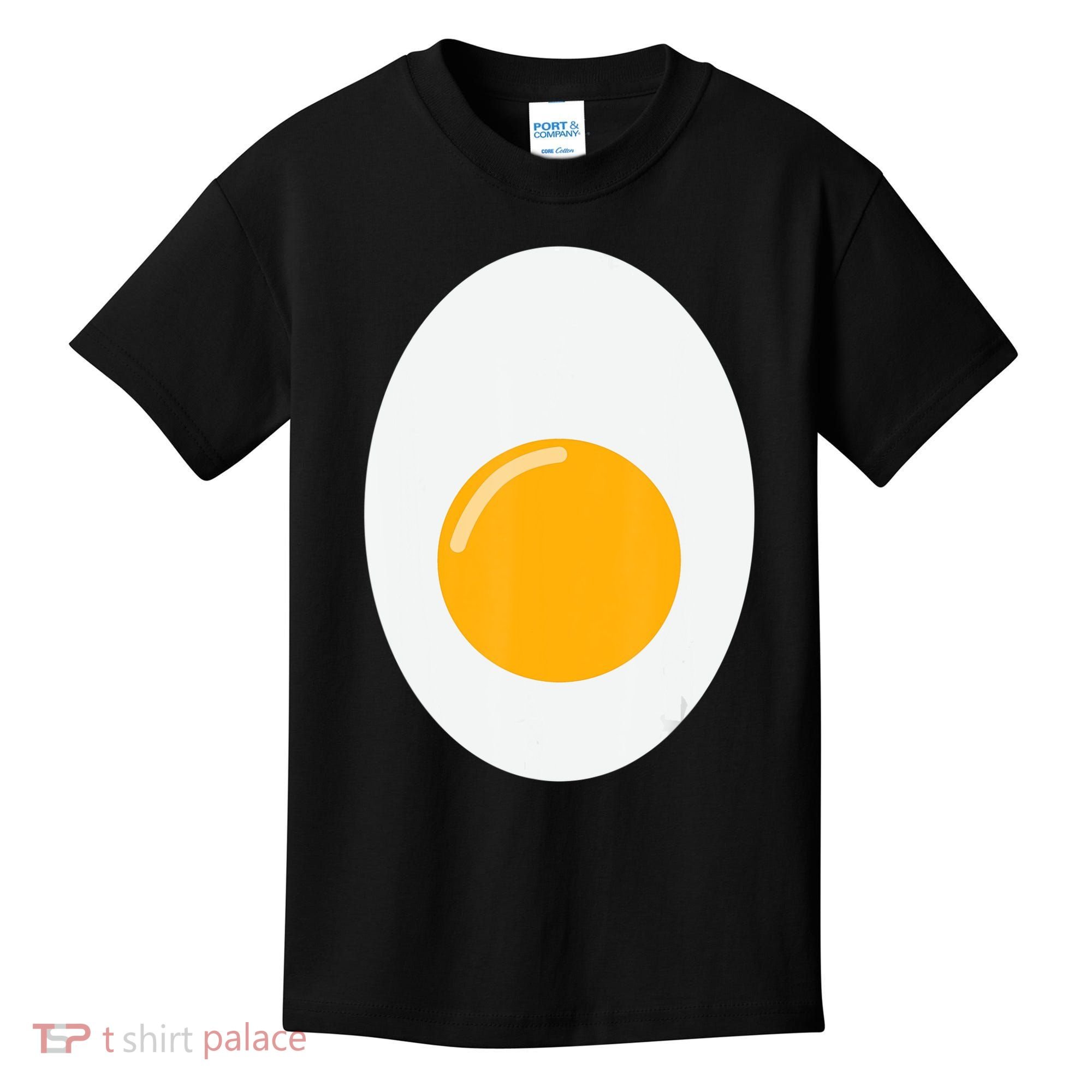 Fried Egg Cute Lazy Halloween Costume Kids T-Shirt